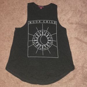 Target Zodiac Graphic Black Tank Top